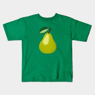 Mid Century Pear Green Kids T-Shirt